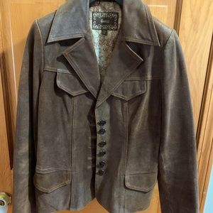 Guess Leather Jacket Size M